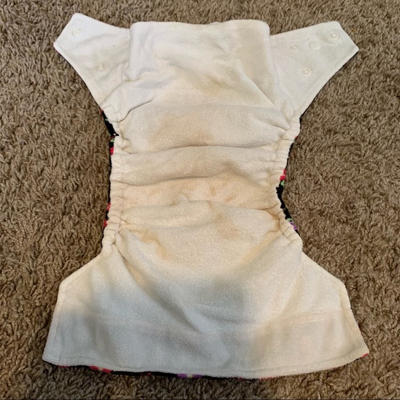 Kawaii Green Baby Organic Bamboo Cloth Diaper - Picture 3 of 6